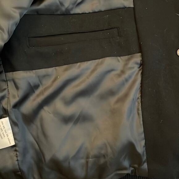 Ksubi Bomber Jacket Leather Sleeves Size M Heroism Globe RARE - Picture 8 of 13